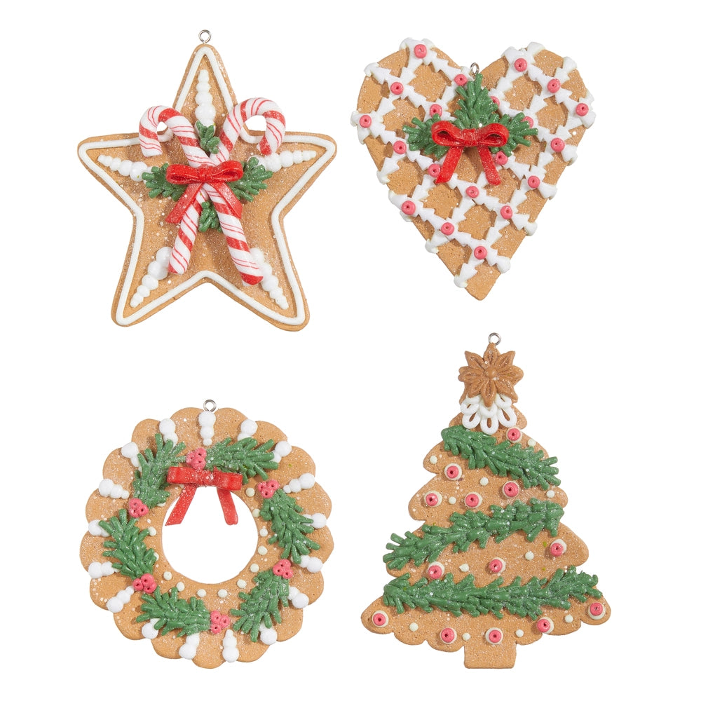 Holiday Gingerbread Ornament 5"