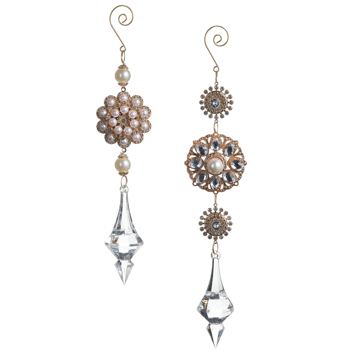 10" Jewel Drop Ornament - Asst 2