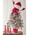 9" Red and White Top Hat Containers