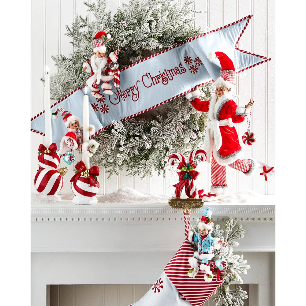Merry Christmas Wreath Banner 42"