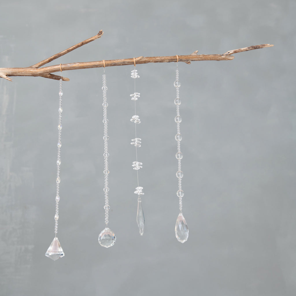 Crystal Hanging Beaded Drop, 4 Styles