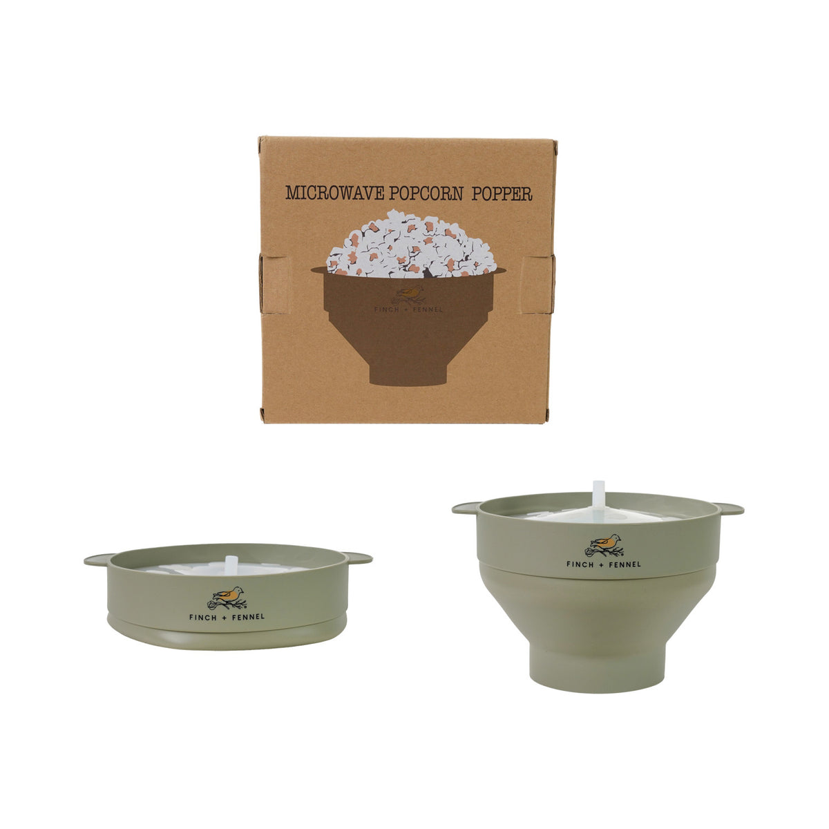 Silicone Microwave Popcorn Popper in Printed Box 80 oz.