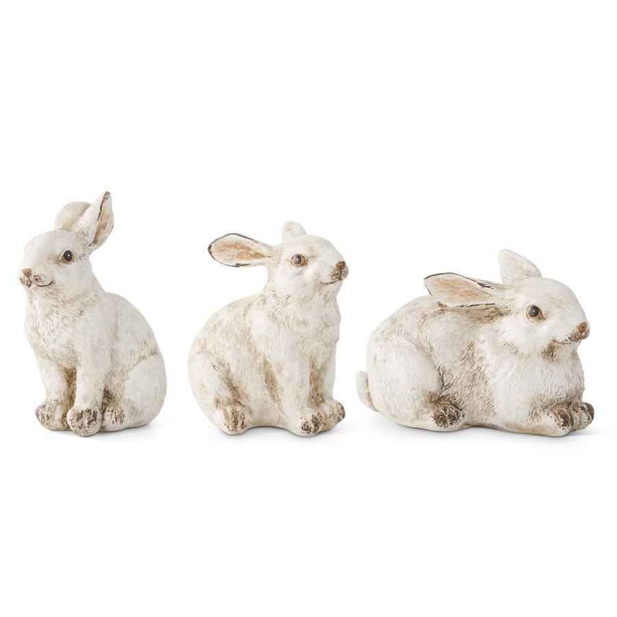 Gray Resin Bunnies (3 Styles)