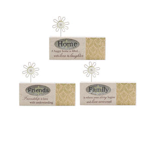 Wood Tabletop Brick Signs | 10.25"