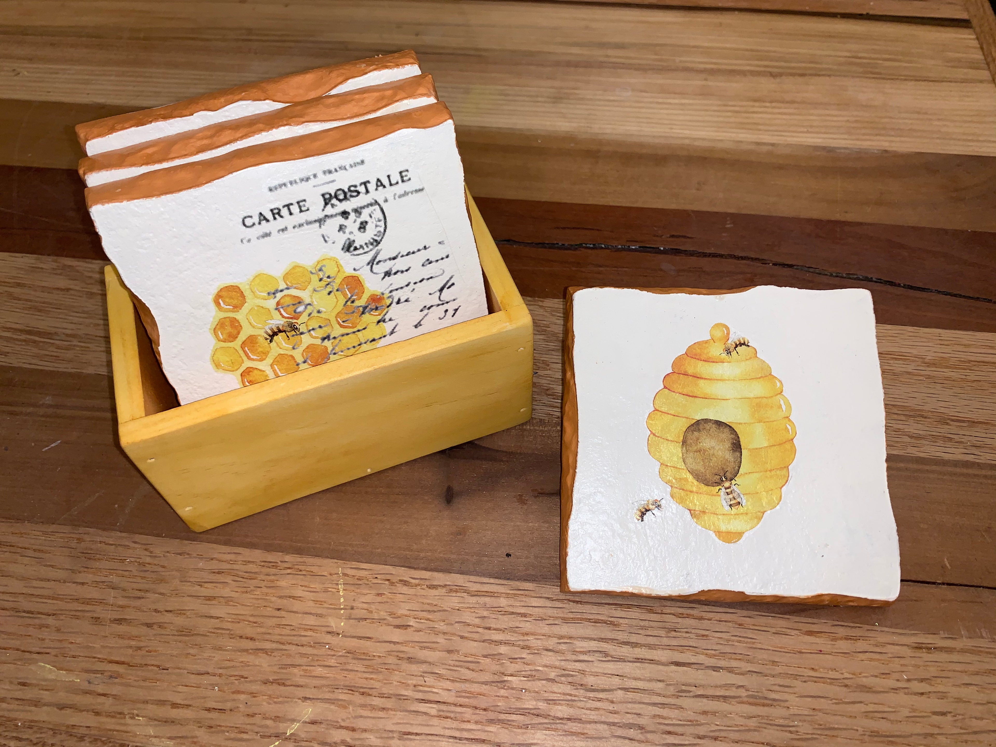 Kathleen's Coaster, 5pc. set | 4" sq.