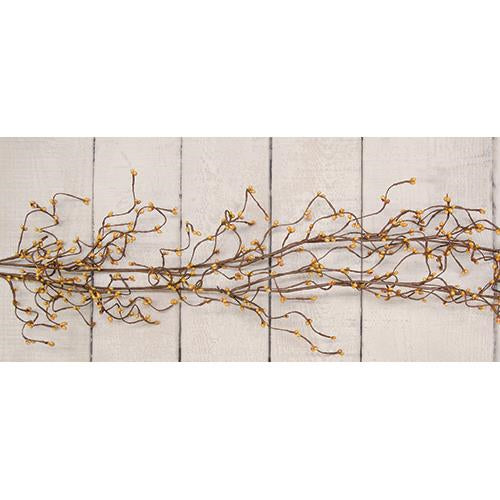 Old Gold Pip Wispy Garland, 4'