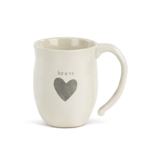 Brave Heart Mug, 16oz. | 3"w x 3"d x 4.5"h