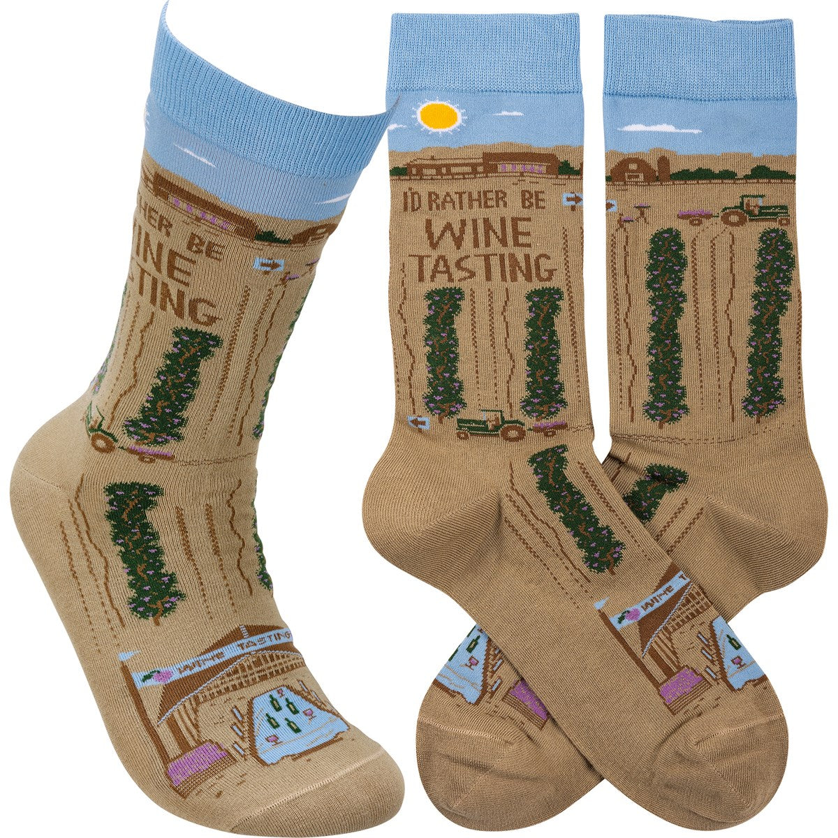 Socks - I'd Rather Be Wine Tasting