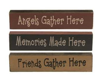 Angels Gather Here Sticks | 3 assorted