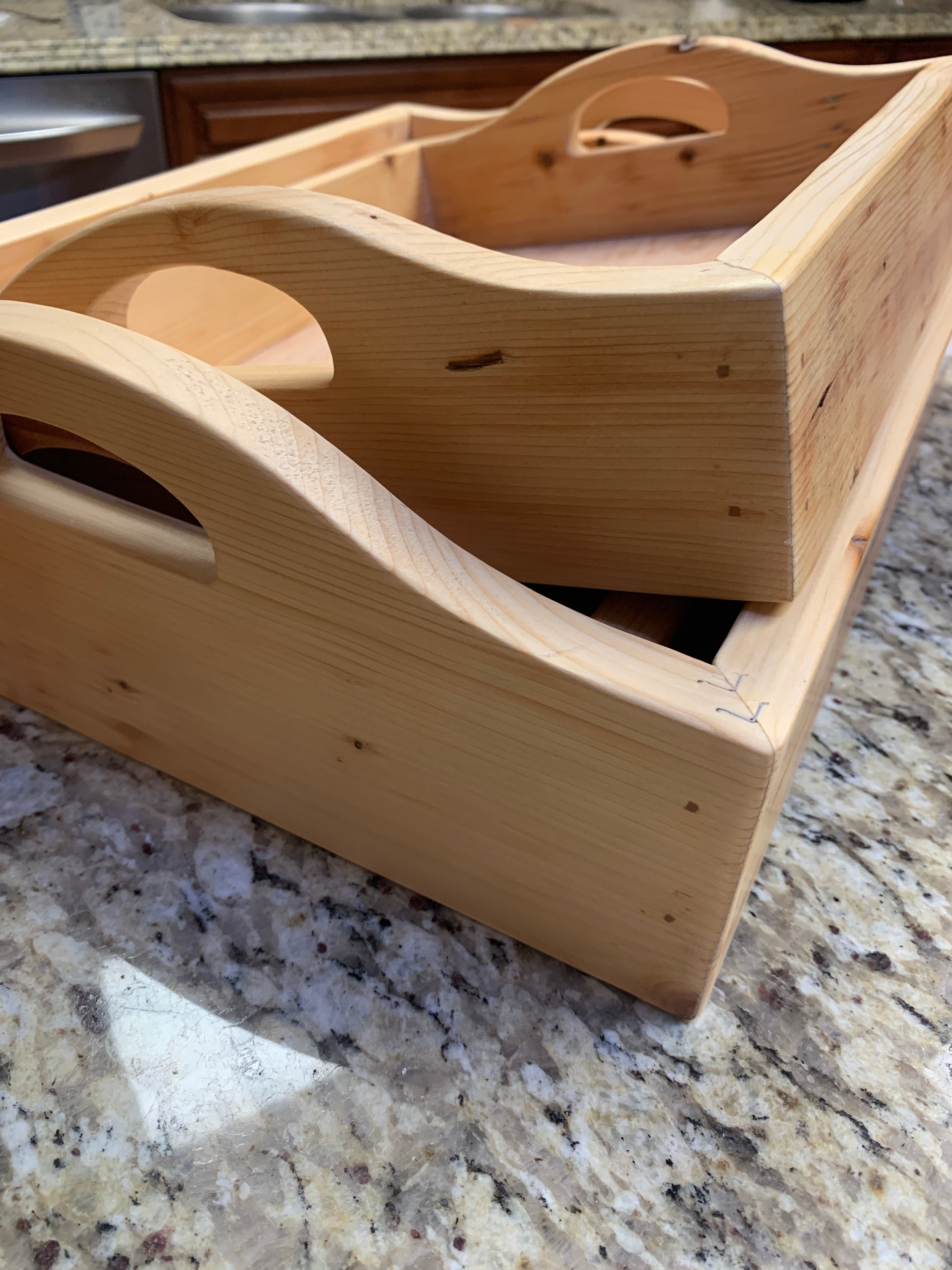 Vintage Handcrafted Nesting Tray | 2 Sizes