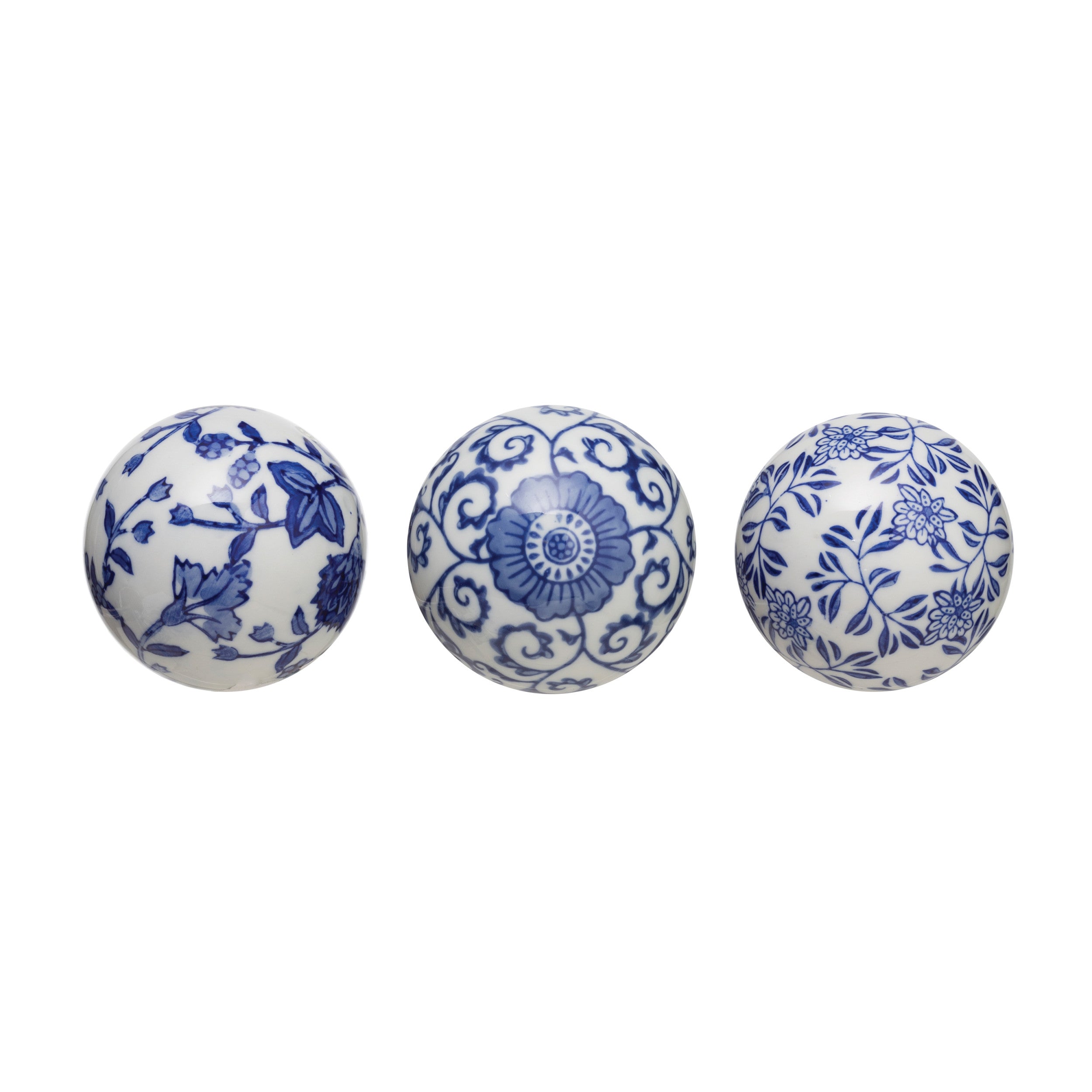 Ceramic Orb, 3 Styles | 3"
