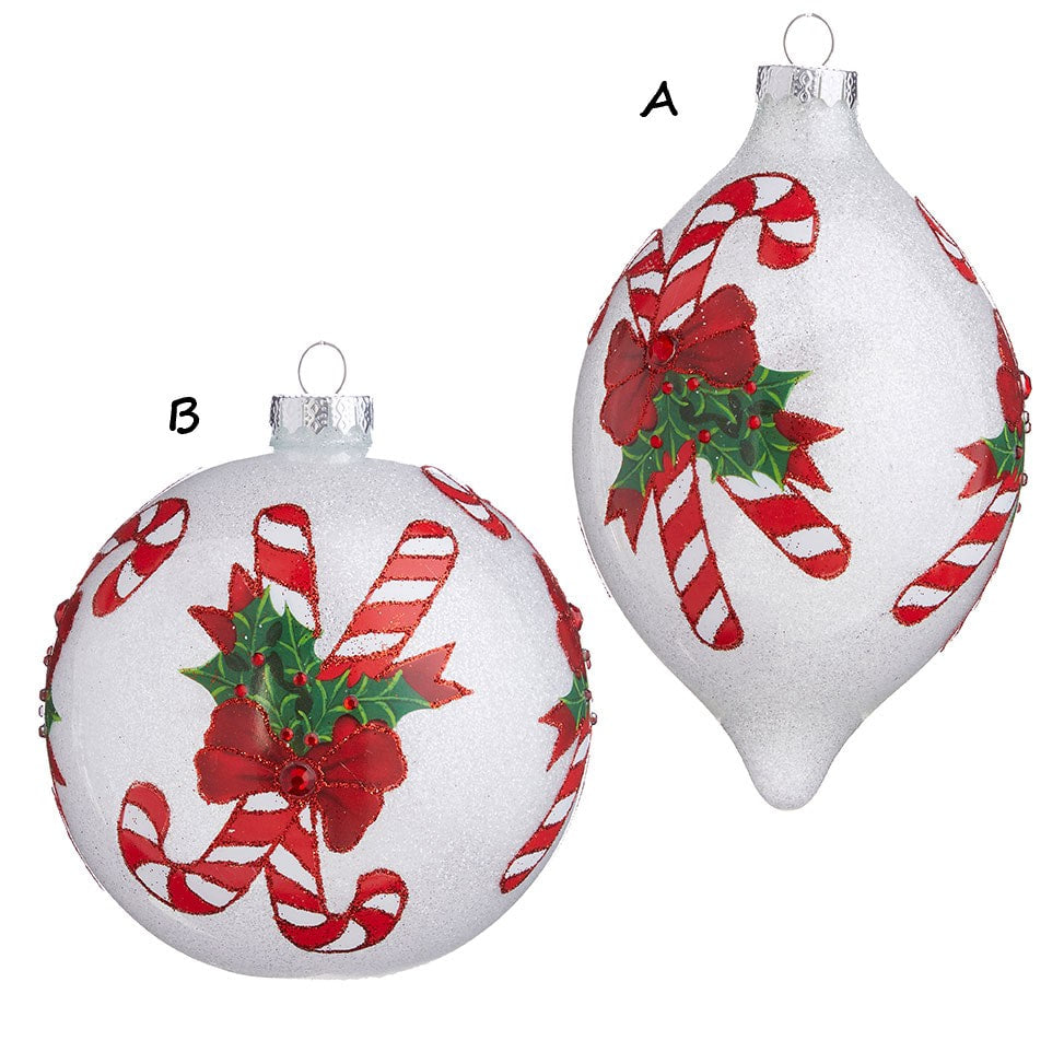 CANDY CANE ORNAMENT, 2 Styles | 5" (sold separately)
