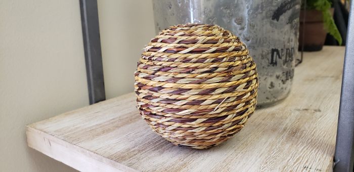 Brown Speckled Twine Balls | 4"Rnd
