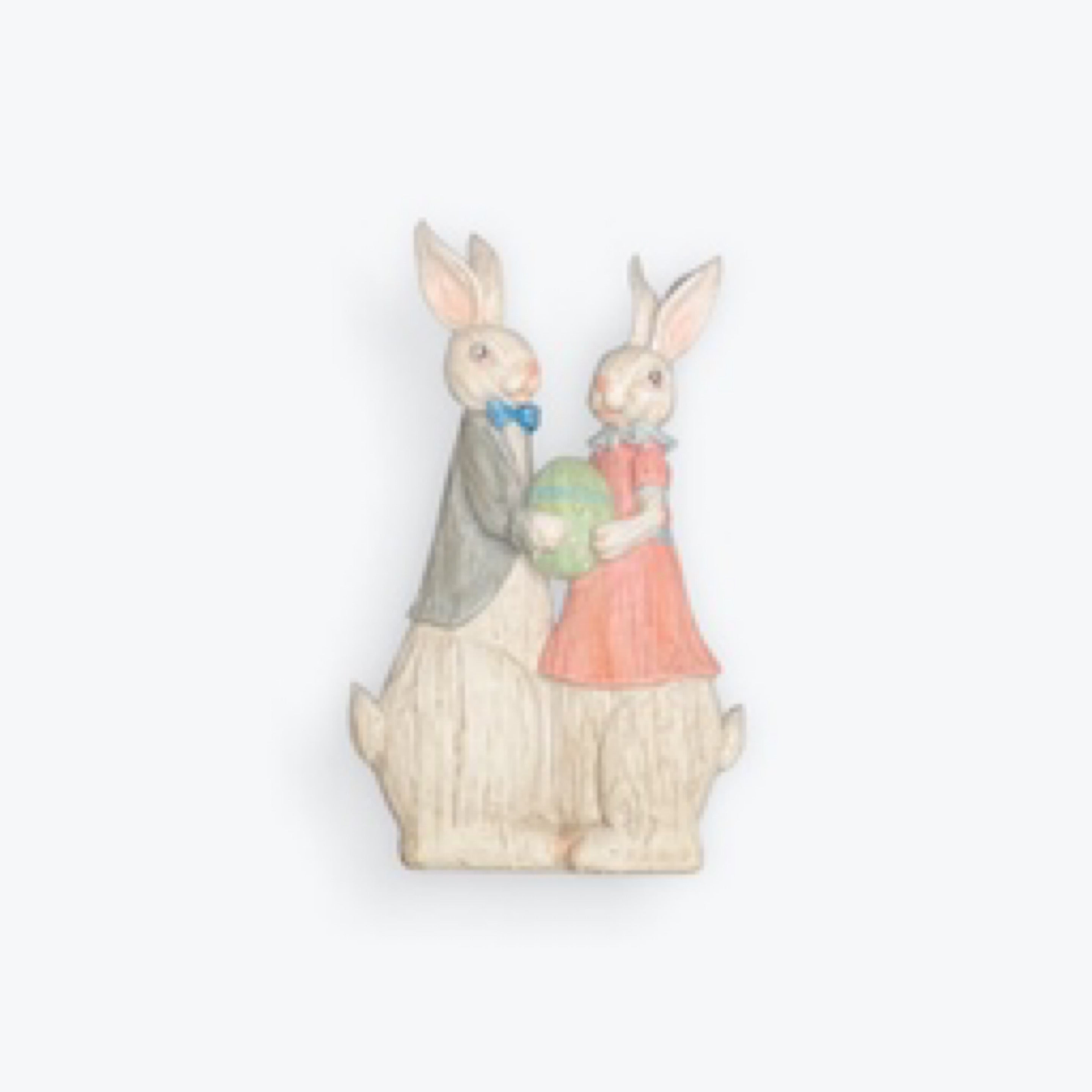 His and Her Rabbit Figure
