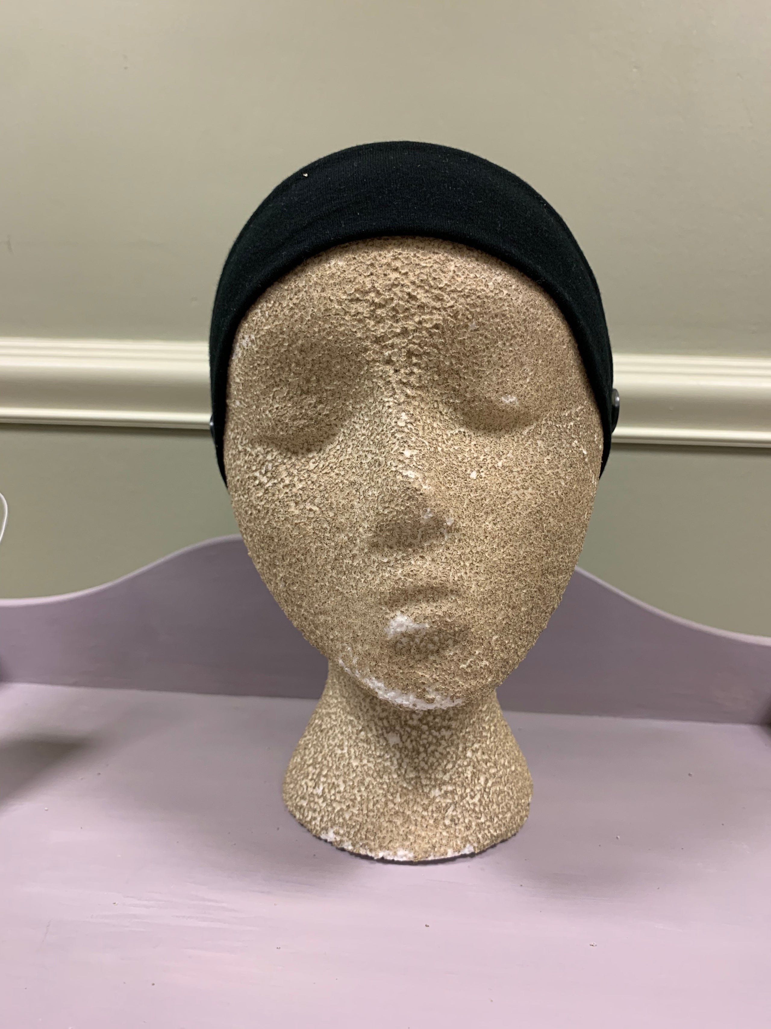 Black {Button Headband}
