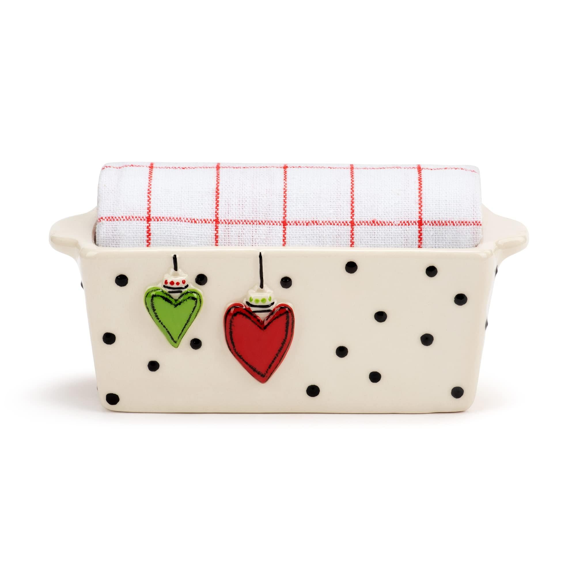 Mini Loaf Pan with Towel - Heart