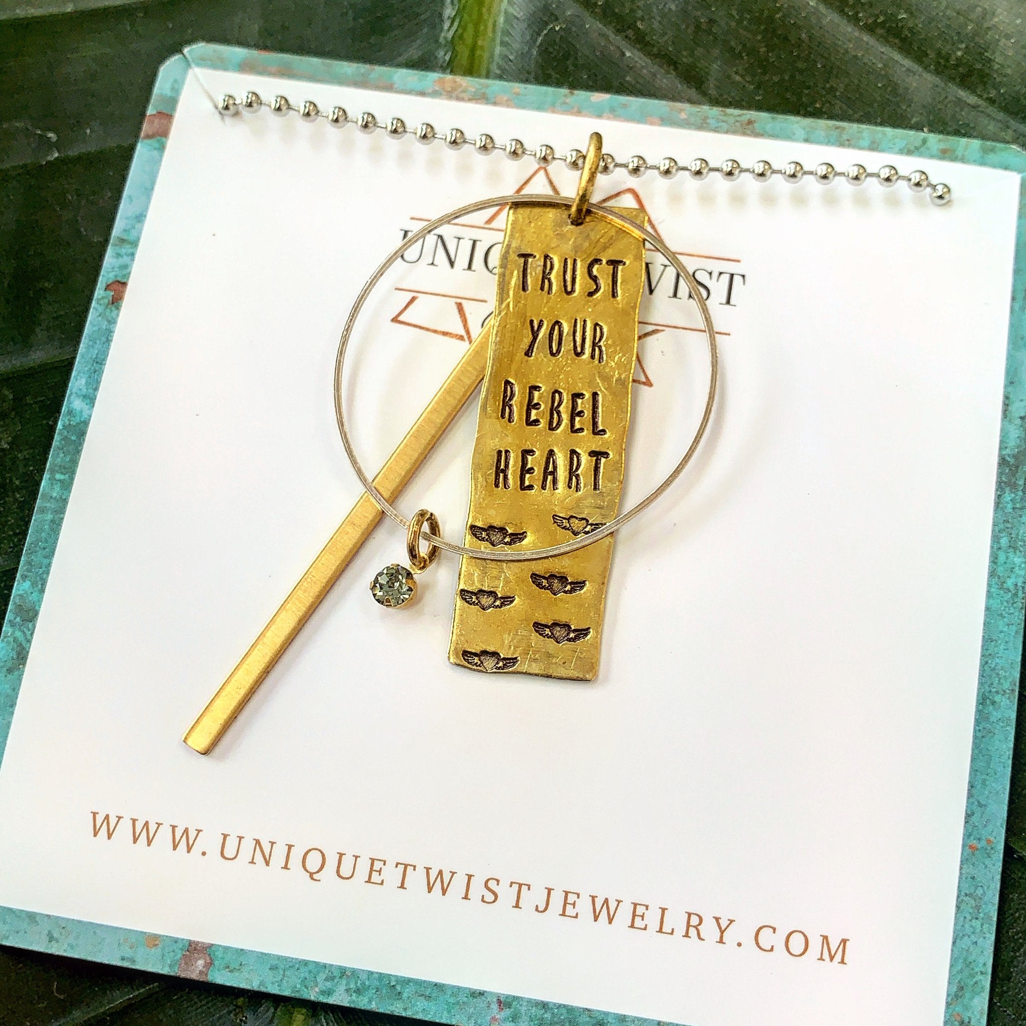 Trust Your Rebel Heart Necklace