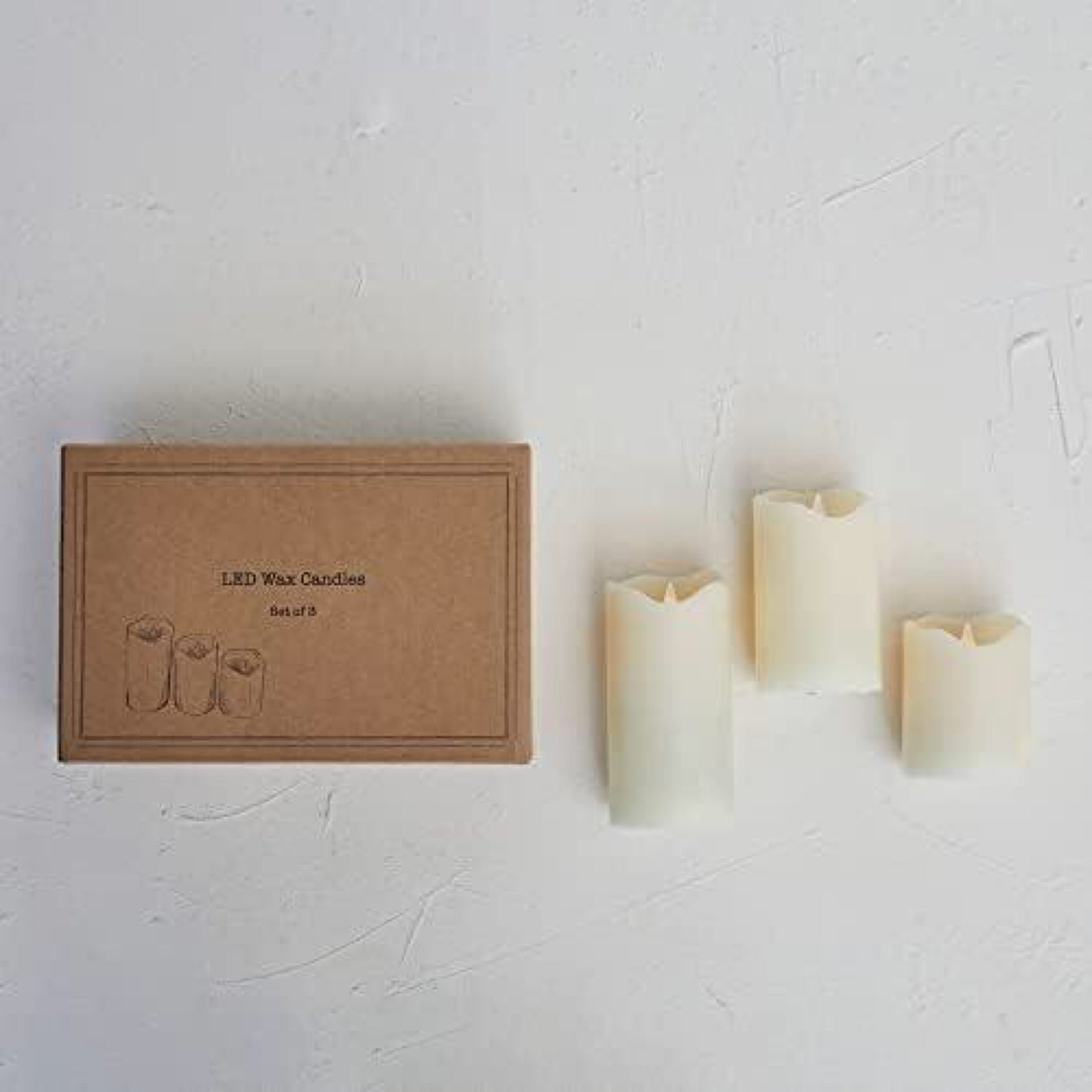 Flameless LED Wax Pillar Candles w/ 6 Hour Timers & Remote