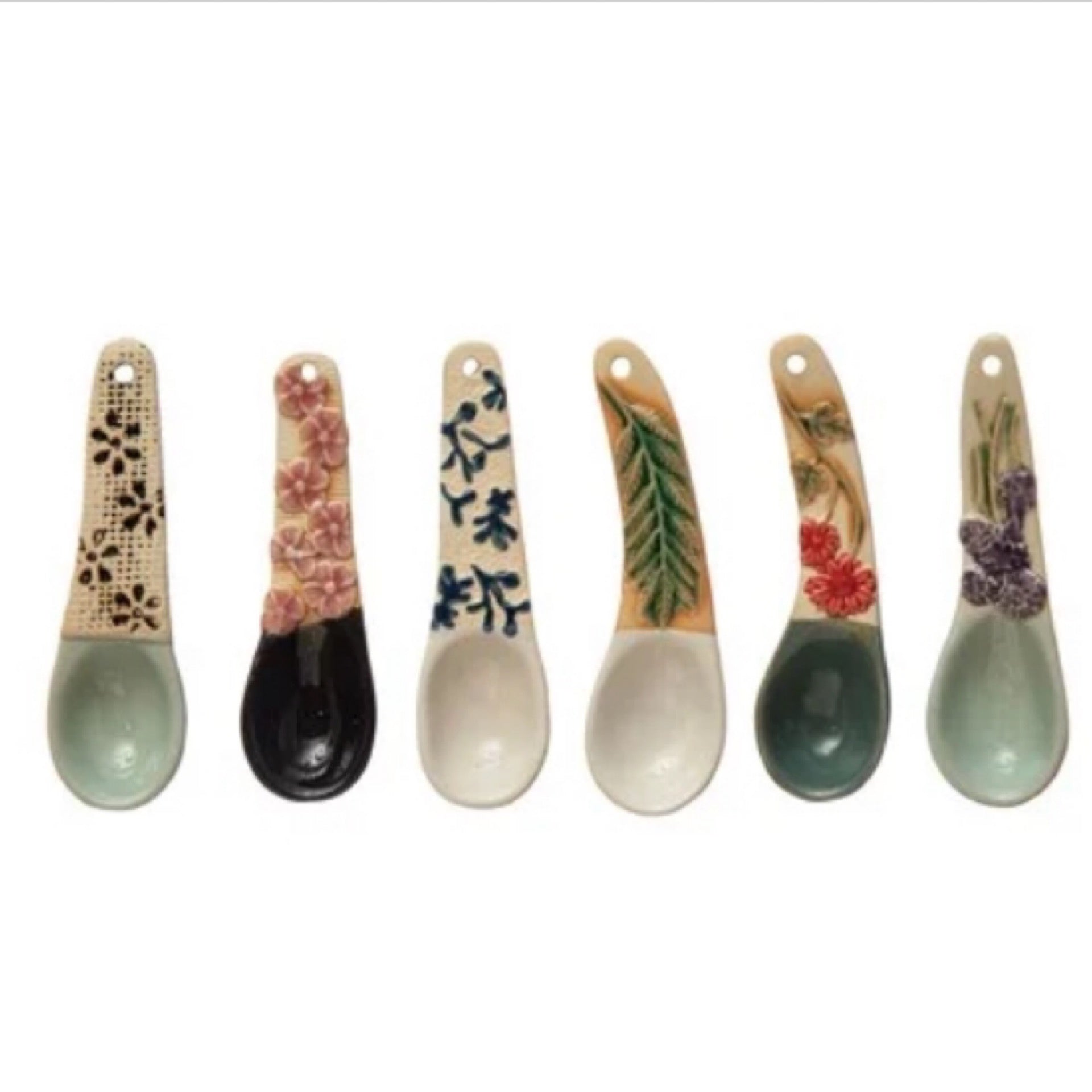 Hand-Painted Stoneware Spoon