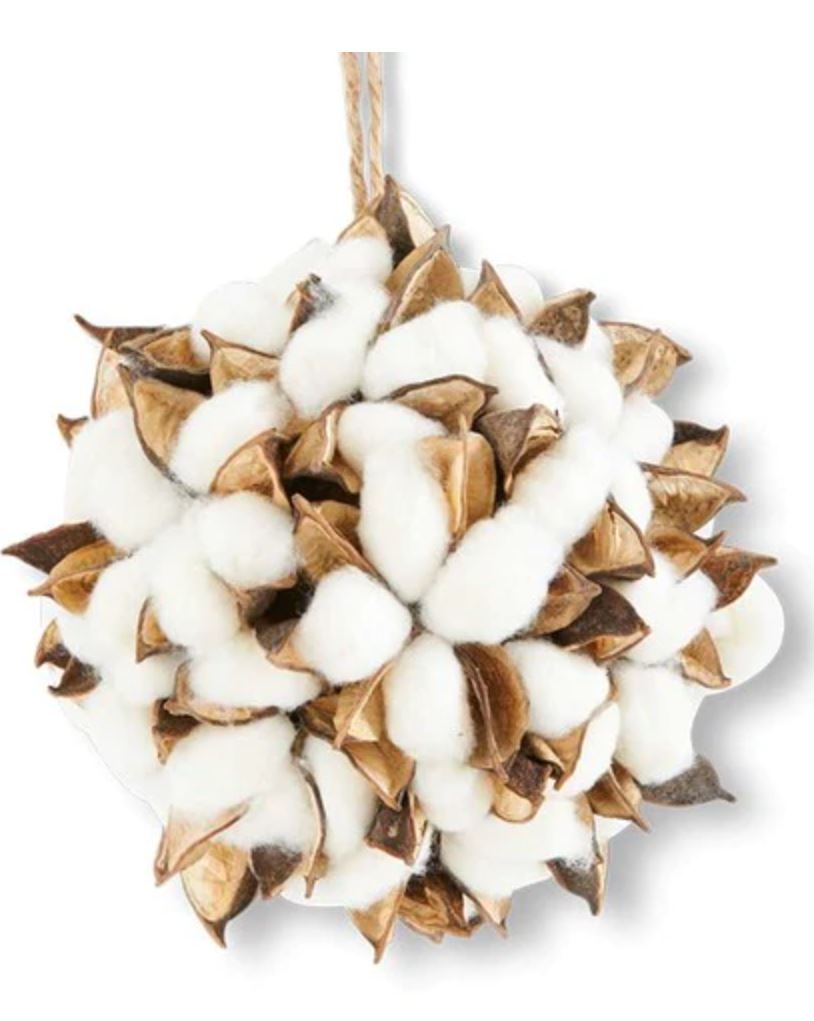 Cotton Pod Ornament | 5"
