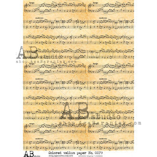 Vellum Paper A4-AB Studios Music Page