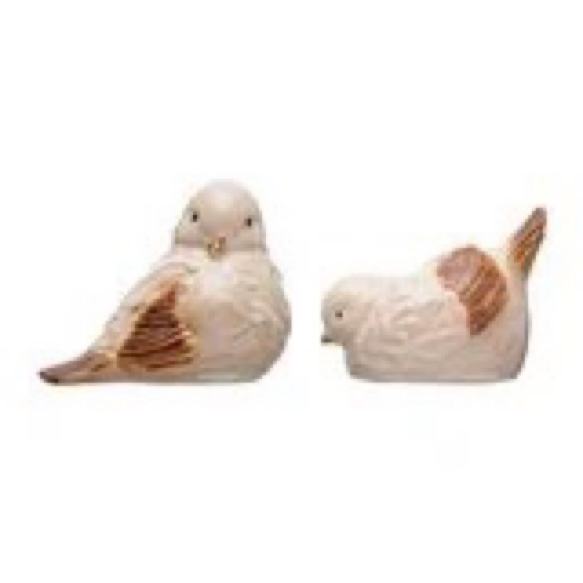 Stoneware Birds Cream Color & Brown | 2 styles
