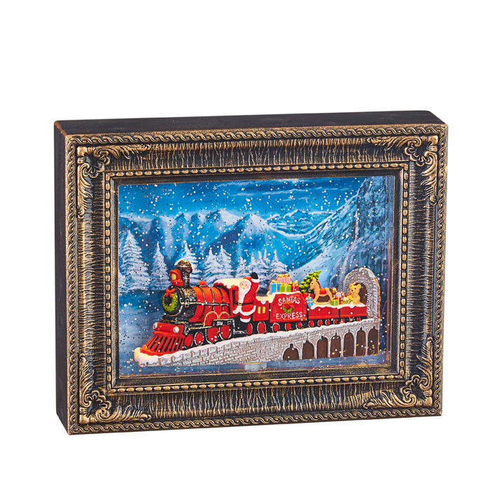 Santa Express Lighted Water Lantern Picture Frame | 10"