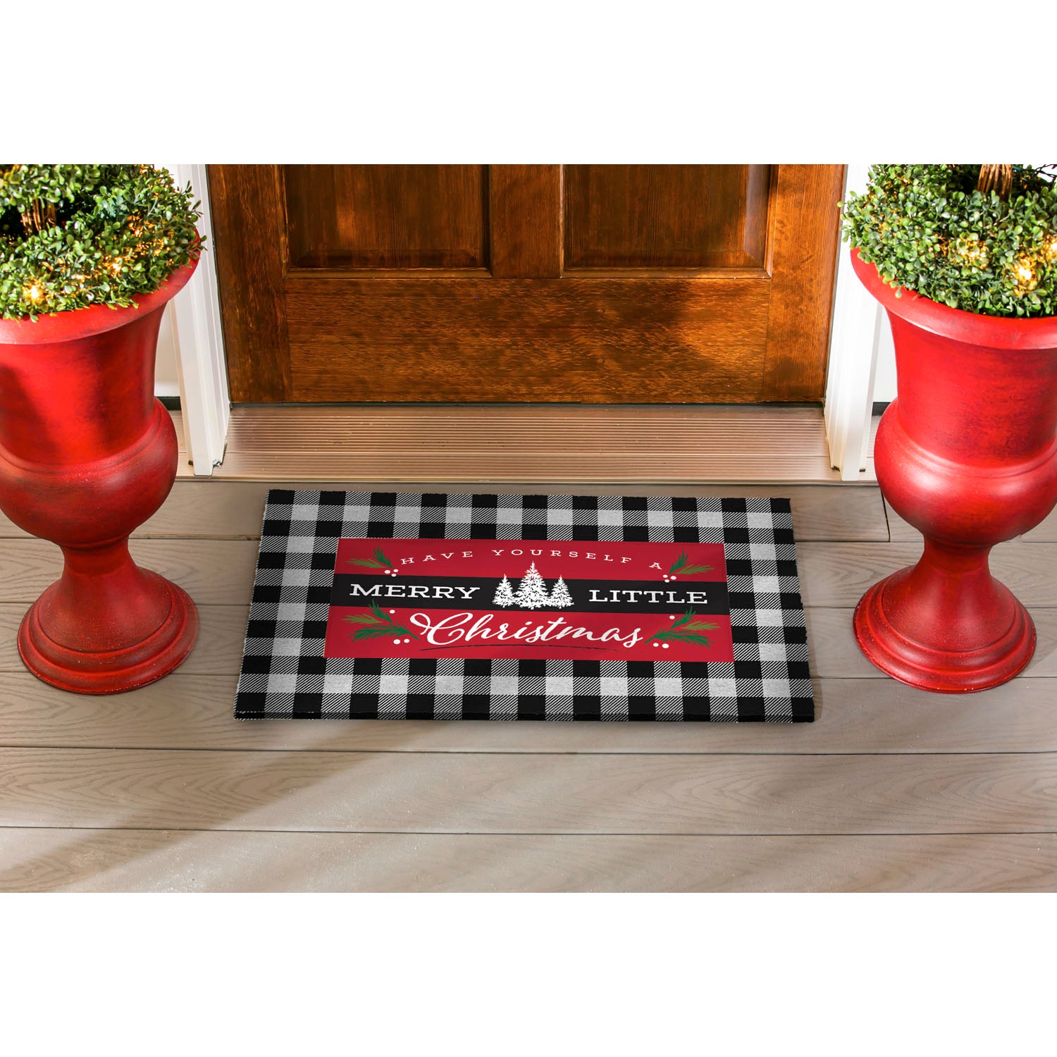Merry little Christmas sassafras switch mat