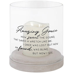 "Amazing Grace" Glass Hurricane