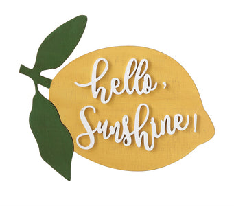 Lemon Hello Sunshine Wall Art / Décor | 21.25"L