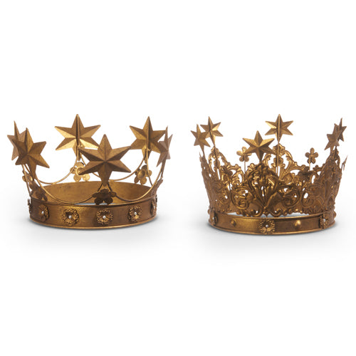 Antique Gold Crown - 10.5" | 2 Asst.