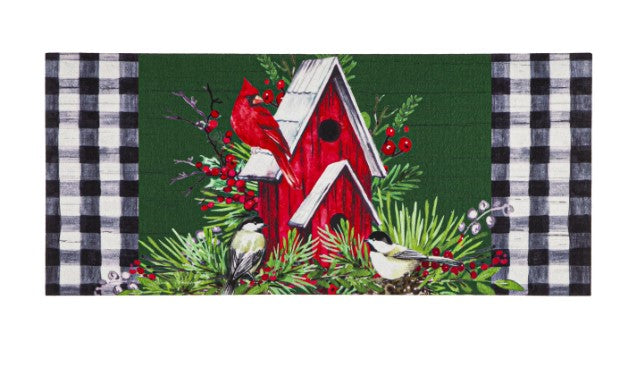 Christmas Cardinal Birdhouse Sassafras Switch Fat