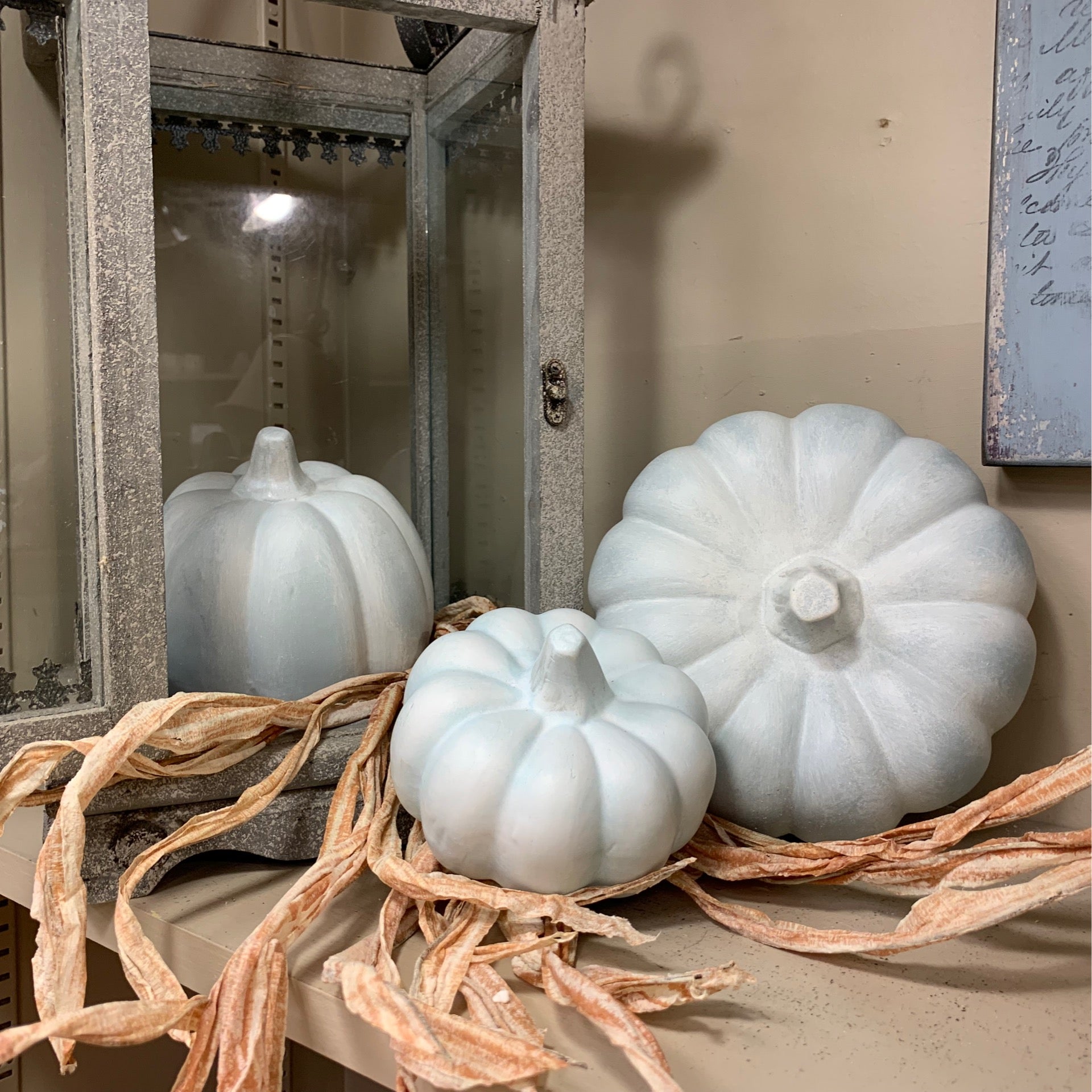 Blue Vintage Pumpkins