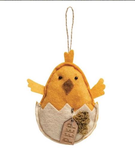 Felt Hatching Peep Chick Ornament