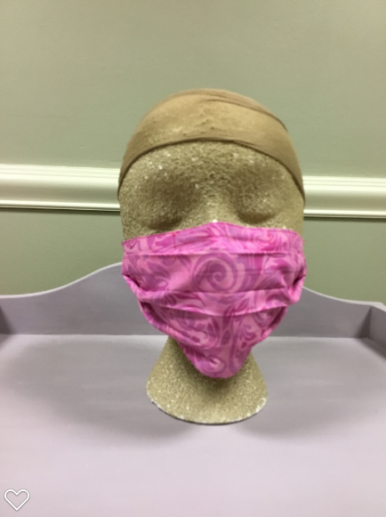 Pink Swirl {Face Mask}