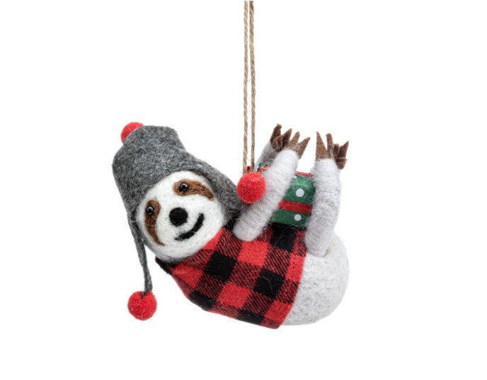 Woodland Critters with Present Ornaments