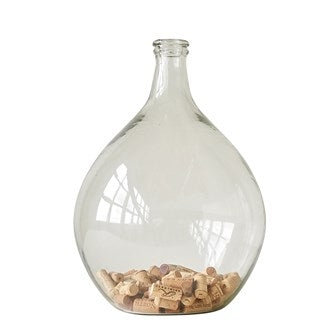 Clear Glass Bottle | 12”Rnd x 18.5”H