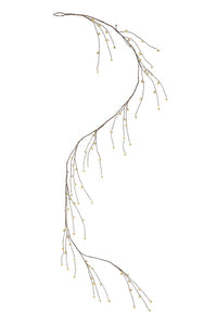 Metal Bell Gold Finish Garland | 6'L