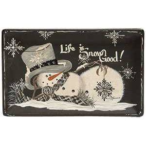 Life Is Snow Good Tray | 10.5w x 6.5"H