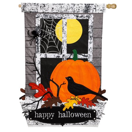 Happy Halloween Bur/App Estate Flag | 36X54"