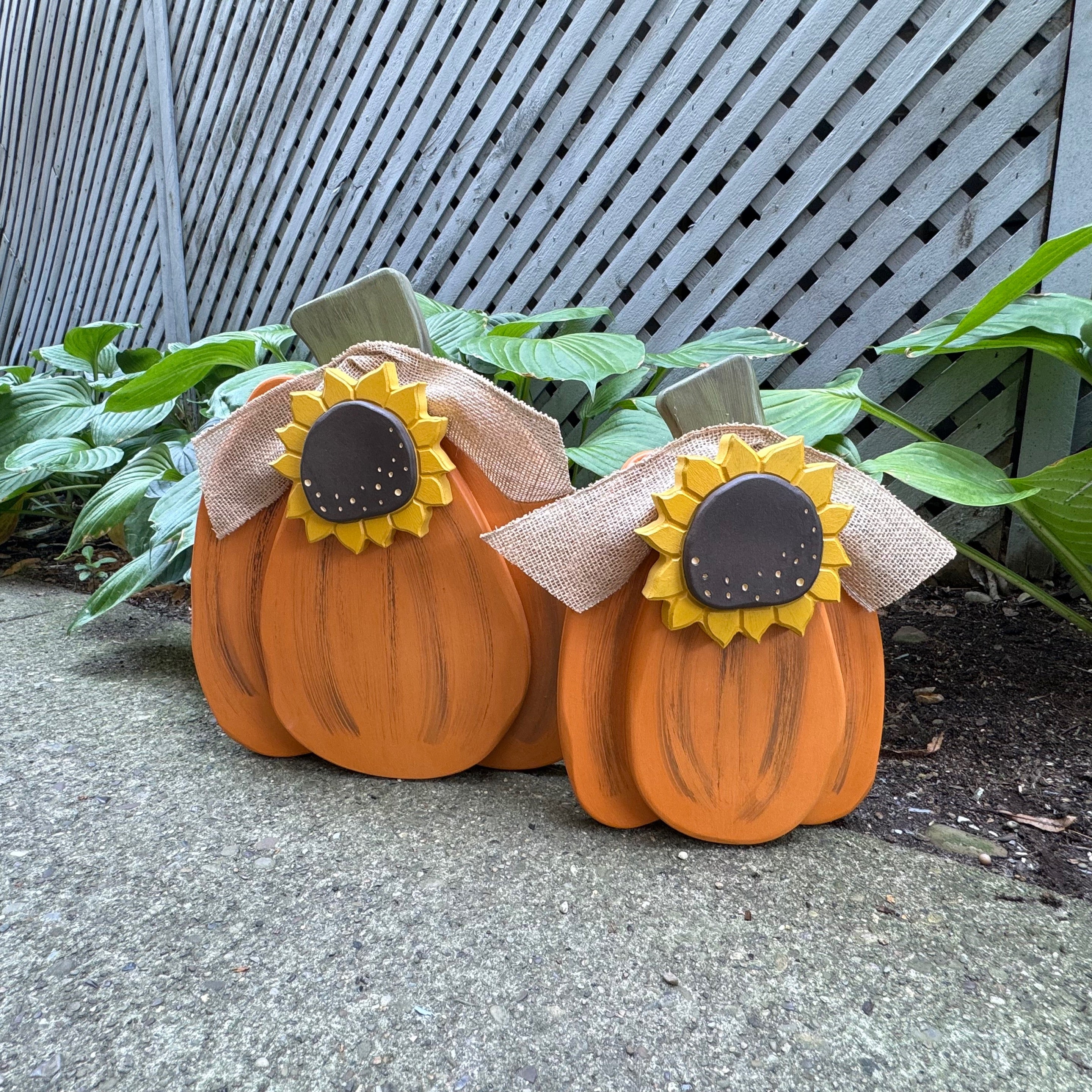 Sitting Pumpkins (set of 2) Workshop