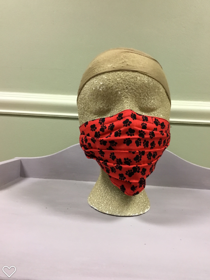 Dogpaw Red / Black {Face Mask}