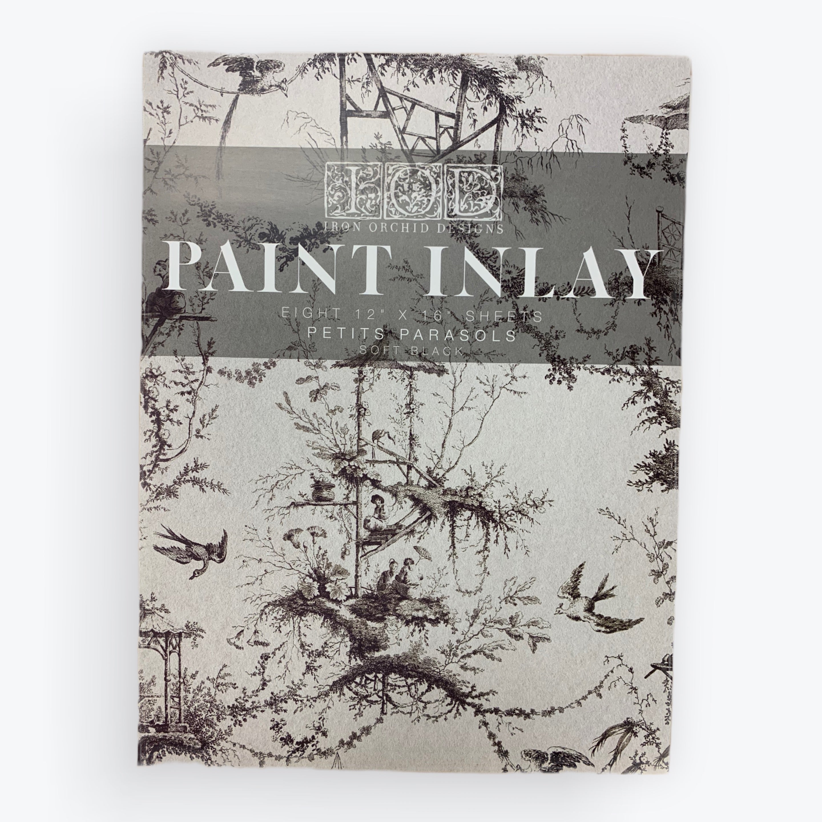 Petits Parasols IOD Paint Inlay