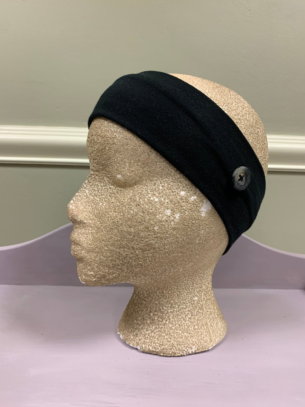 Black {Button Headband}