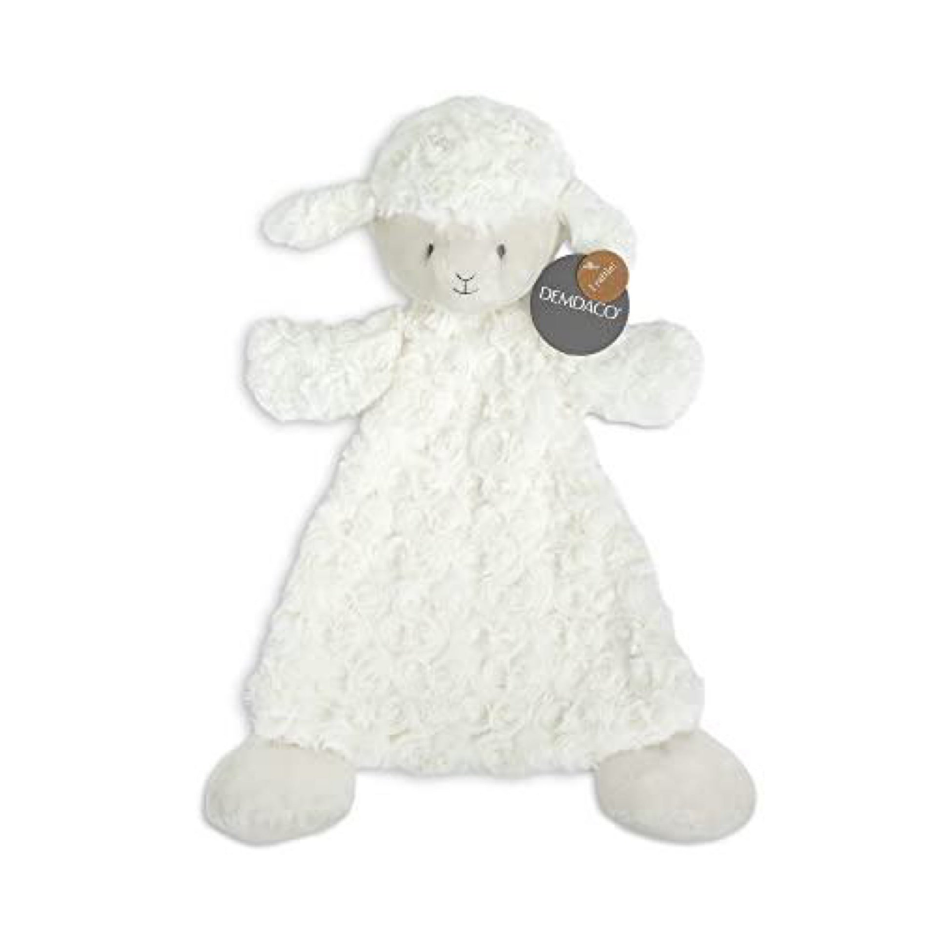 Dolly Lamb Stuffed Animal Rattle Blankie