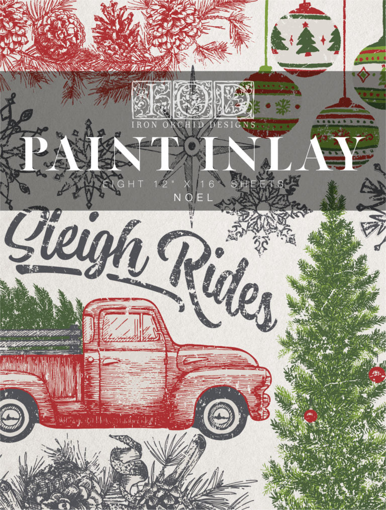 NOEL IOD PAINT INLAY | 12×16 PAD™