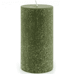 Dark Olive Pillar Candle