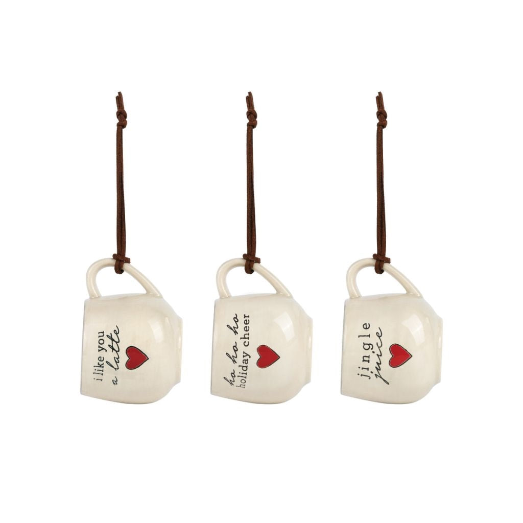 Holiday Coffee Pod Mug Ornament, 3 styles | 2.5" (sold separately)