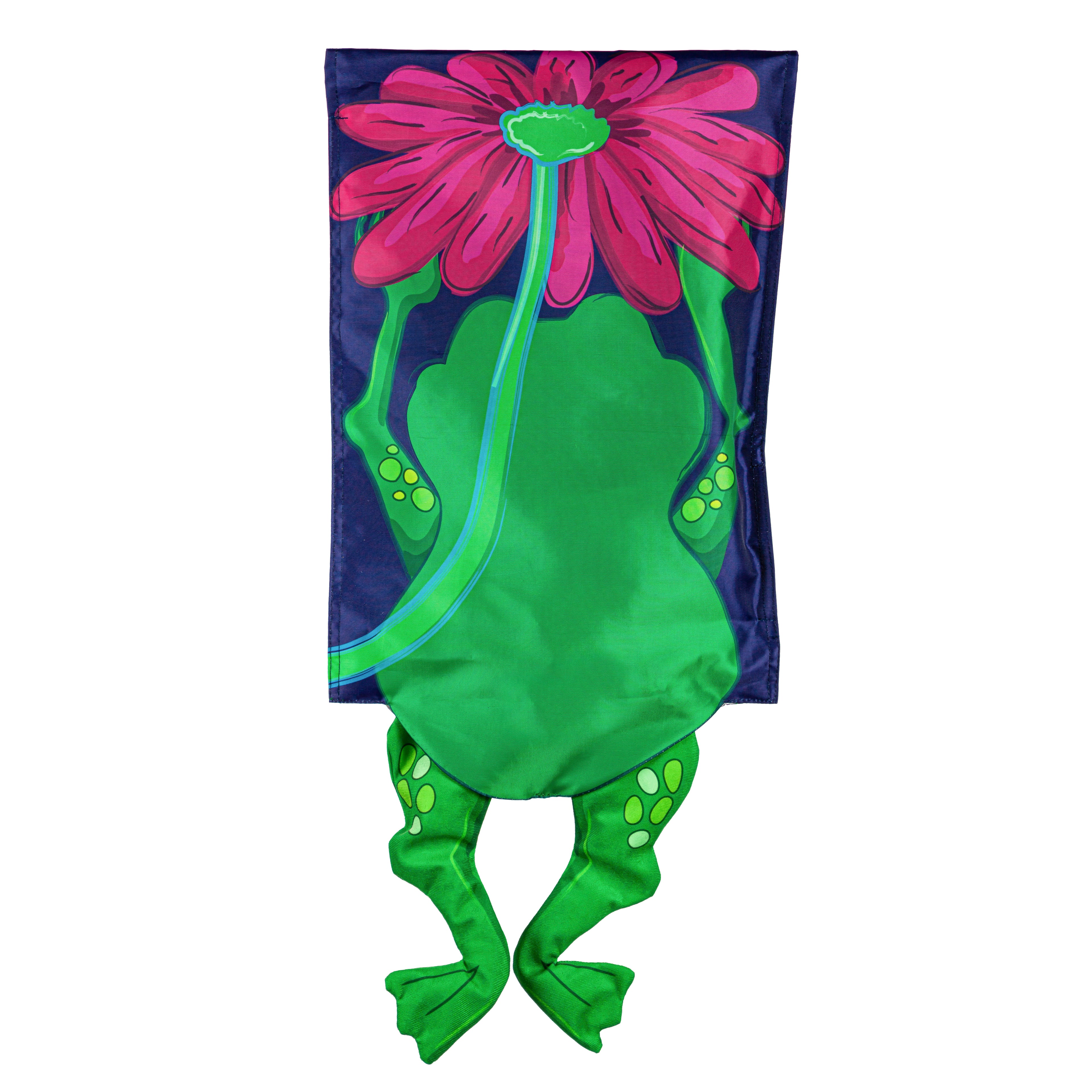 Jumping Frog Garden Flag