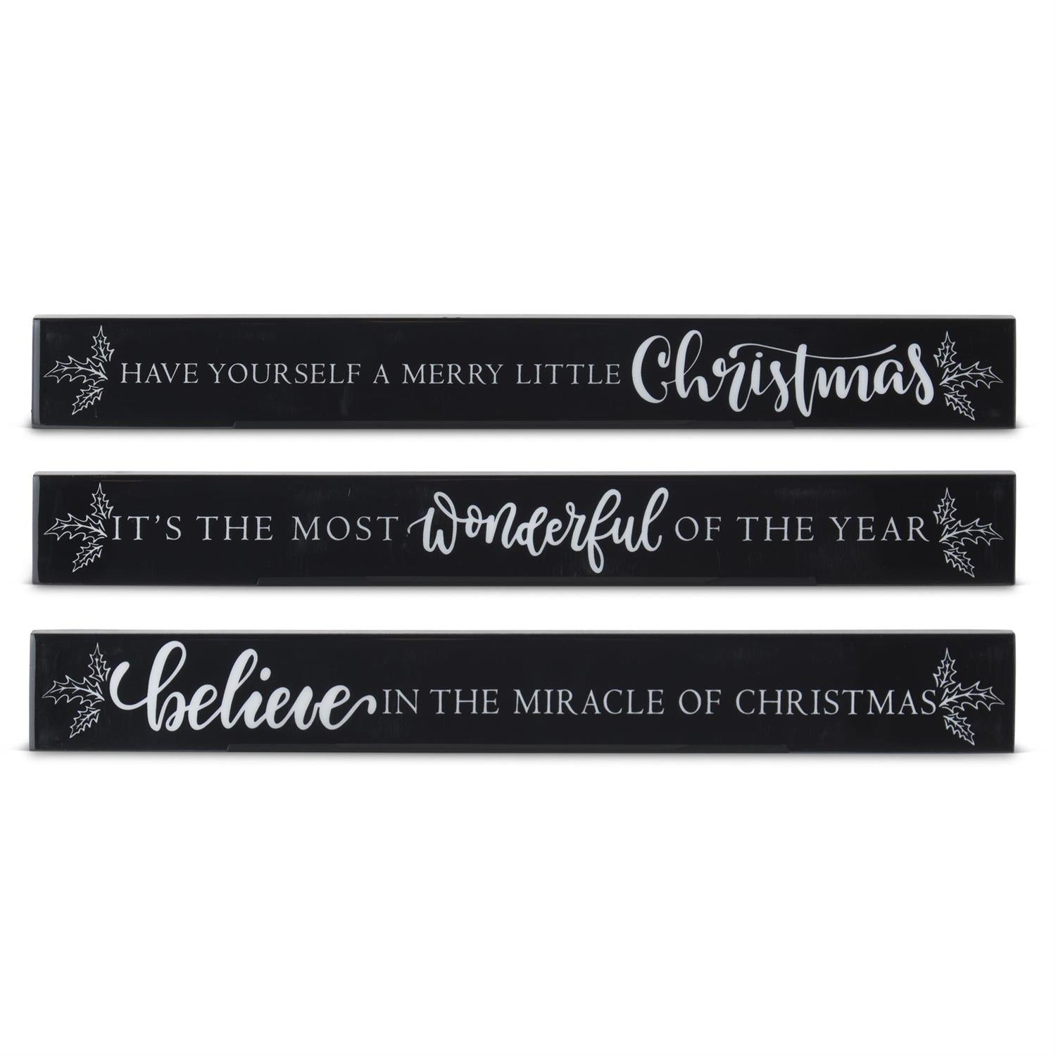 Black & White Christmas Message
